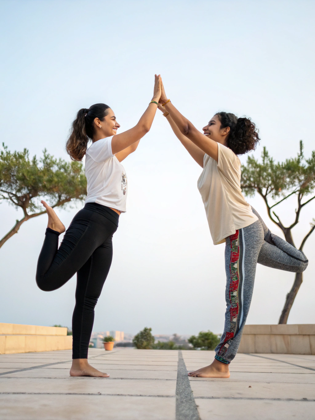 Easy BFF 2 Person Yoga Poses